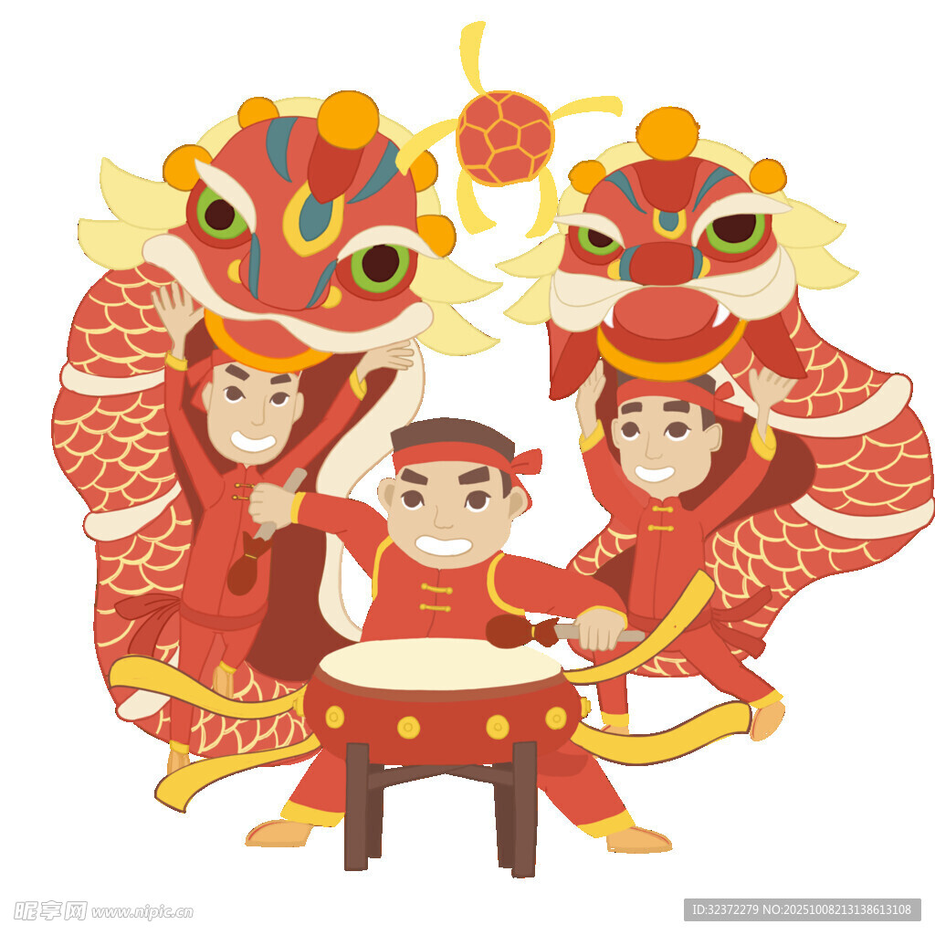 舞狮敲鼓迎佳节
