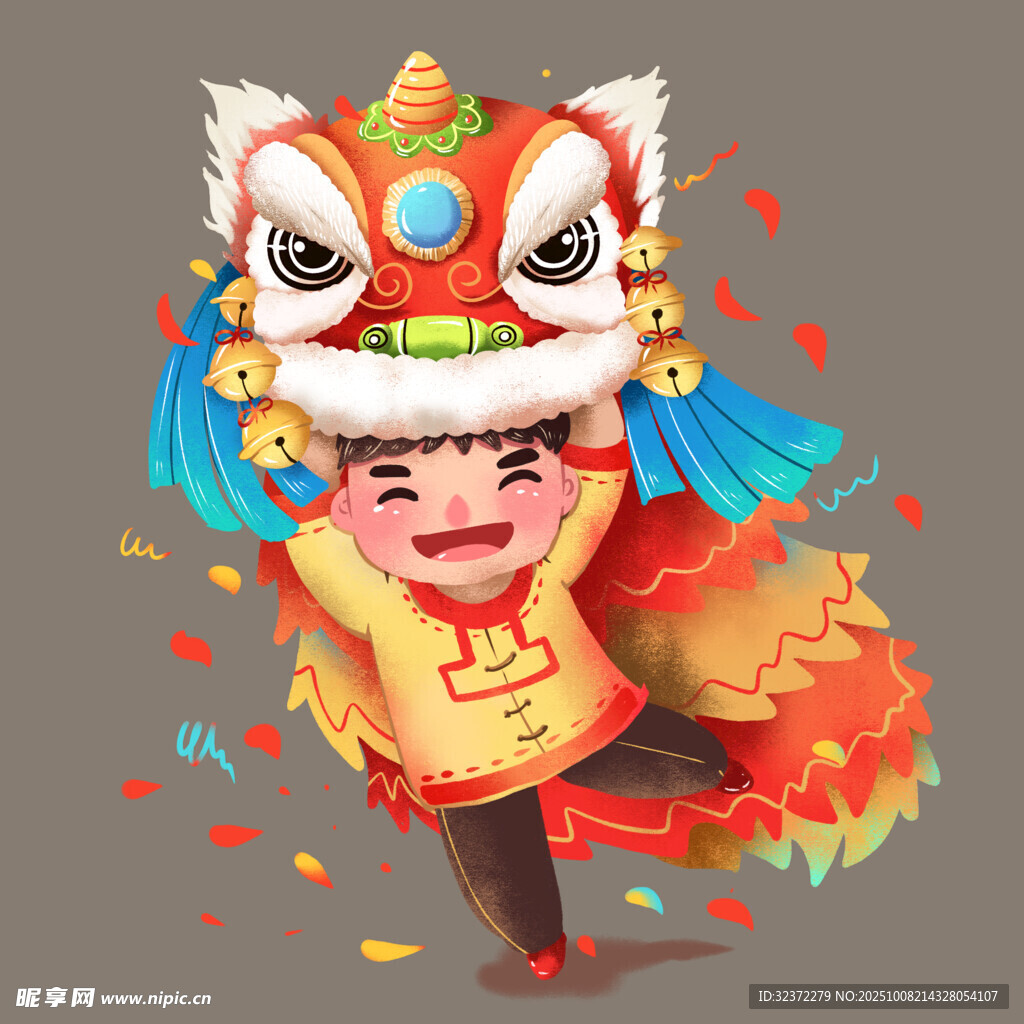 舞狮少年 尽显传统活力
