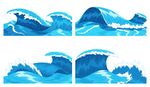蓝色海浪