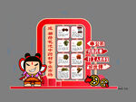 中式风美食售卖亭插画
