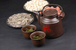 传统中药茶具与养生药材