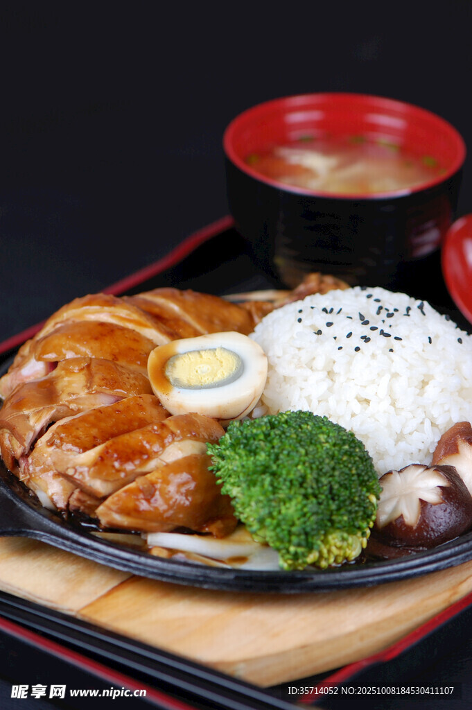 日式照烧鸡肉饭套餐