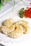 美味煎饺摆盘展示
