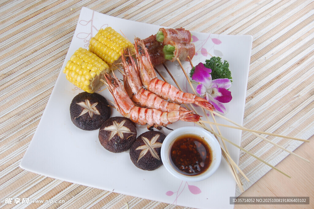 美味海鲜烧烤拼盘
