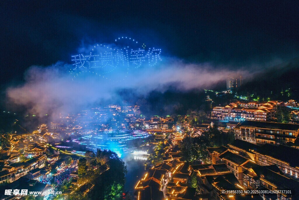 乌江寨的夜景