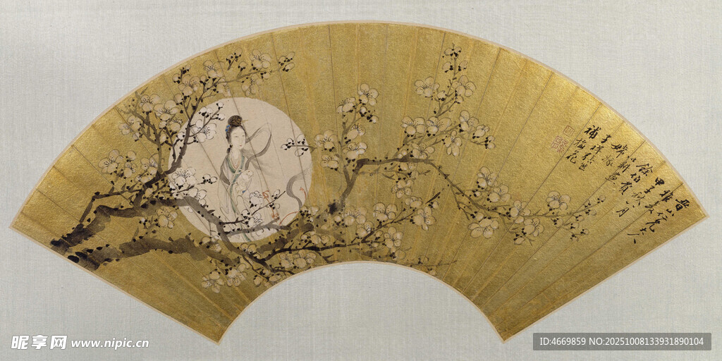 古典扇面花鸟画