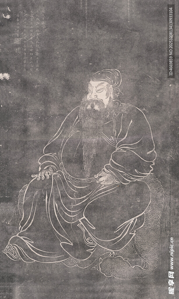 古代人物线描画像
