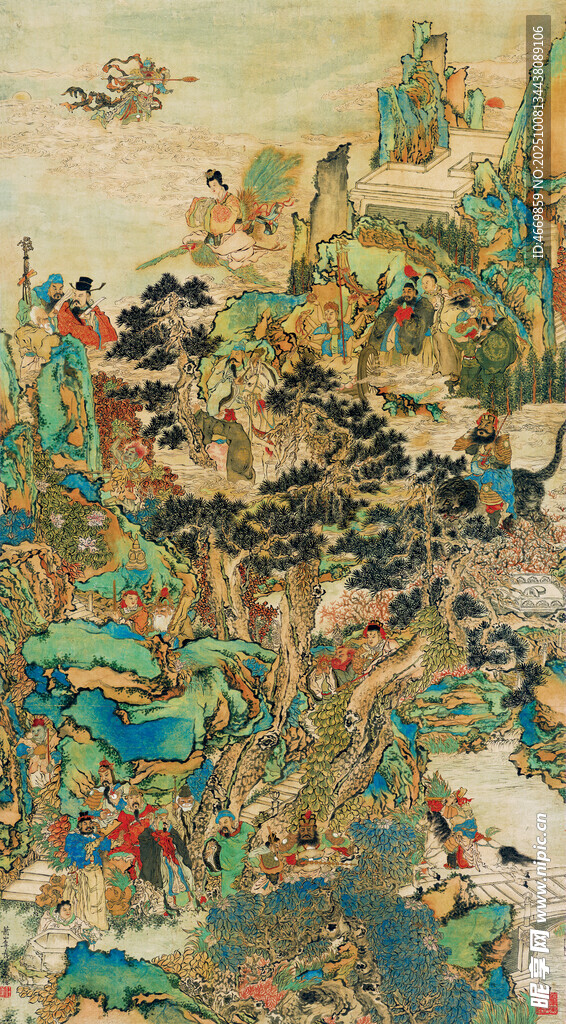 古代战争场景画作
