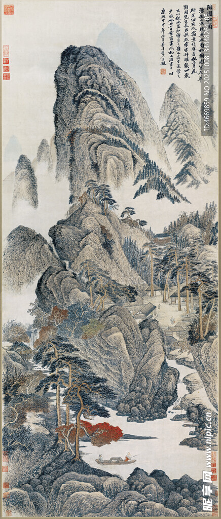 山水国画意境图