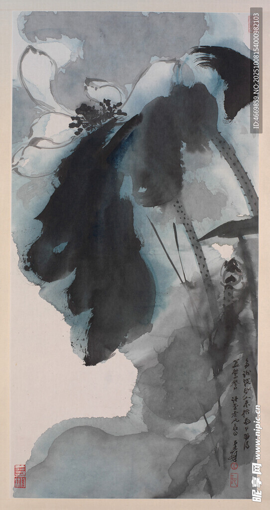 抽象水墨人物画作