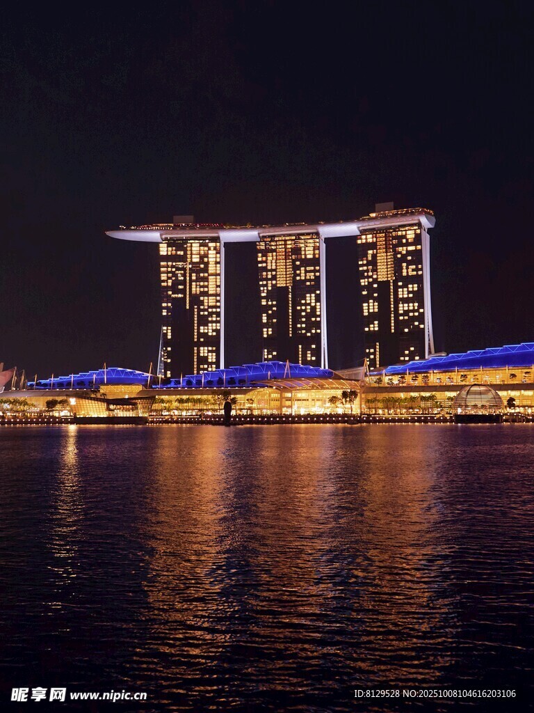 新加坡滨海湾璀璨夜景