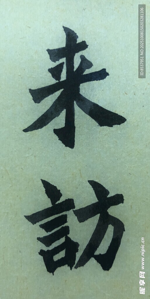 来访 杨克东书法作品