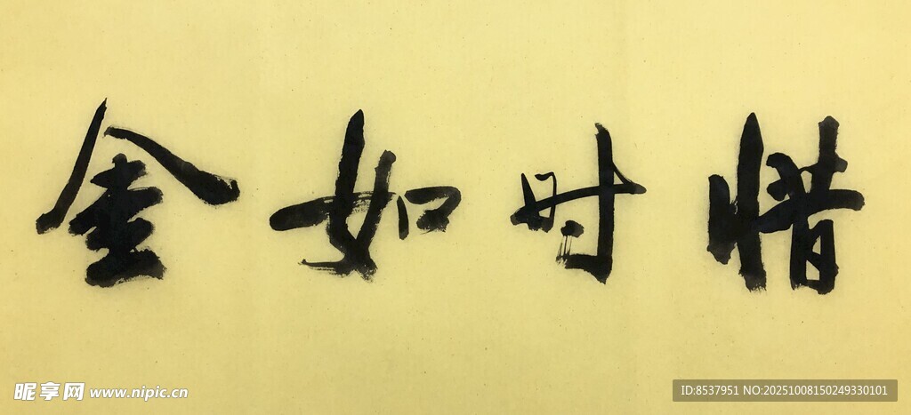 惜时如金 杨克东书法作品