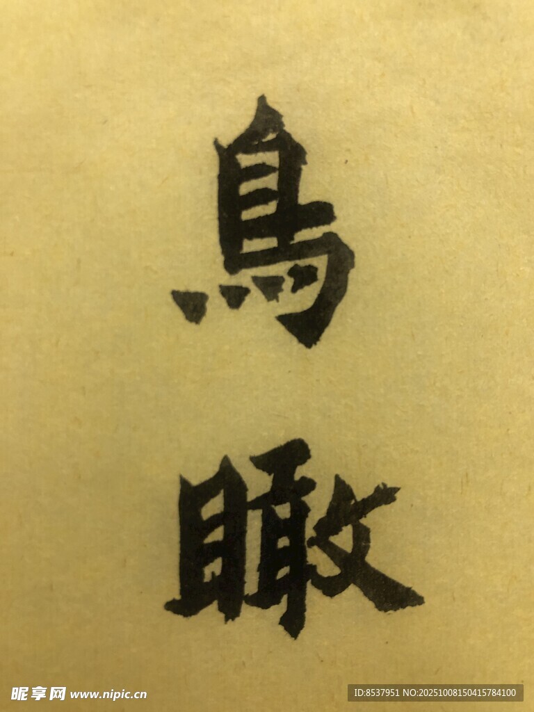 鸟瞰 杨克东书法作品