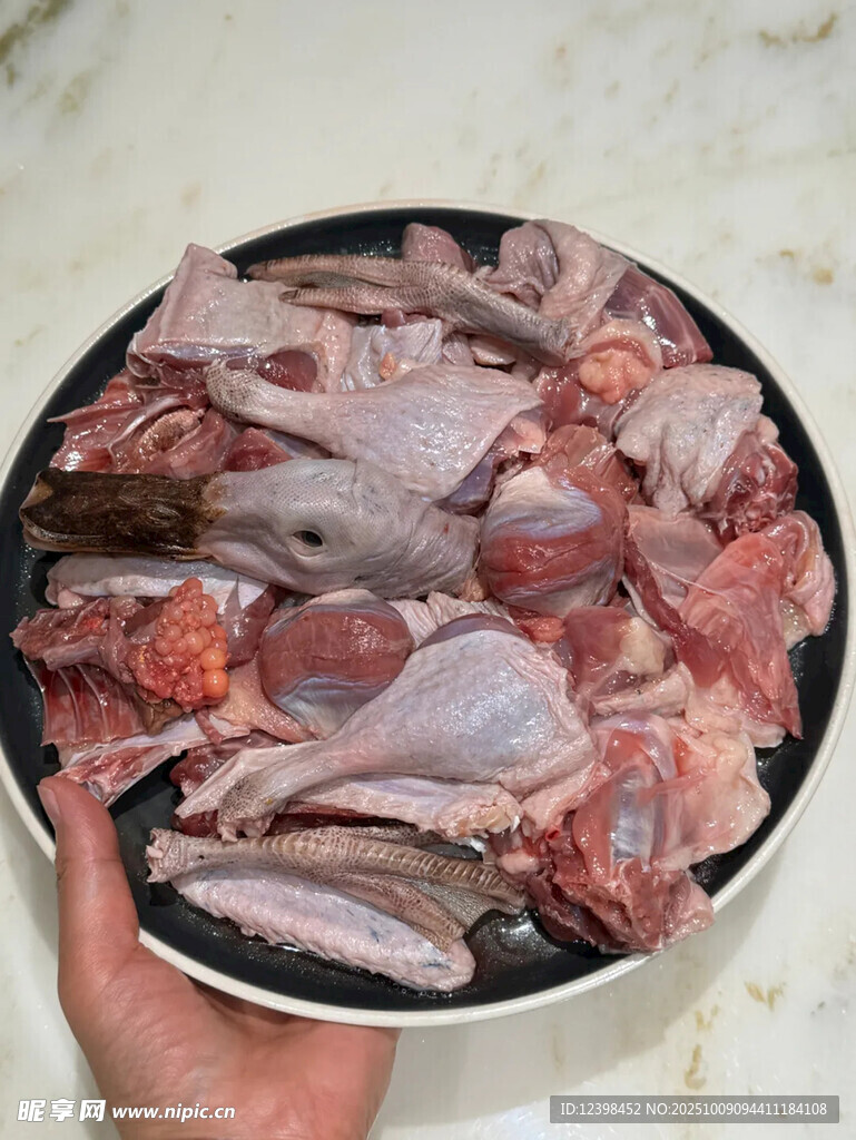 新鲜生鸡肉食材