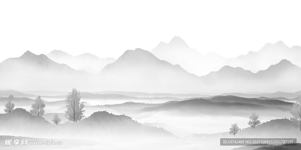水墨山水背景