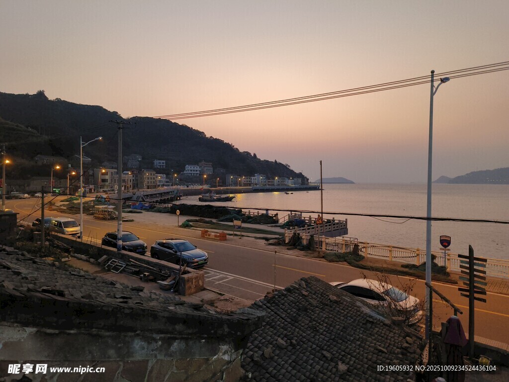 海边黄昏