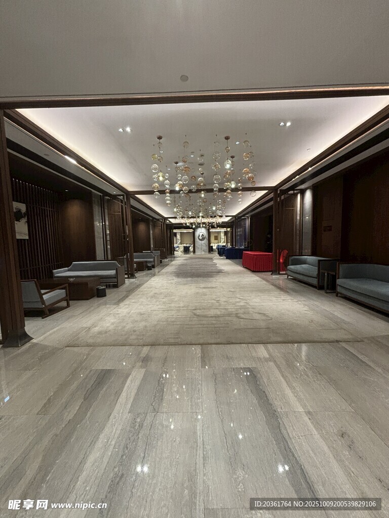 豪华宽敞的室内大厅空间