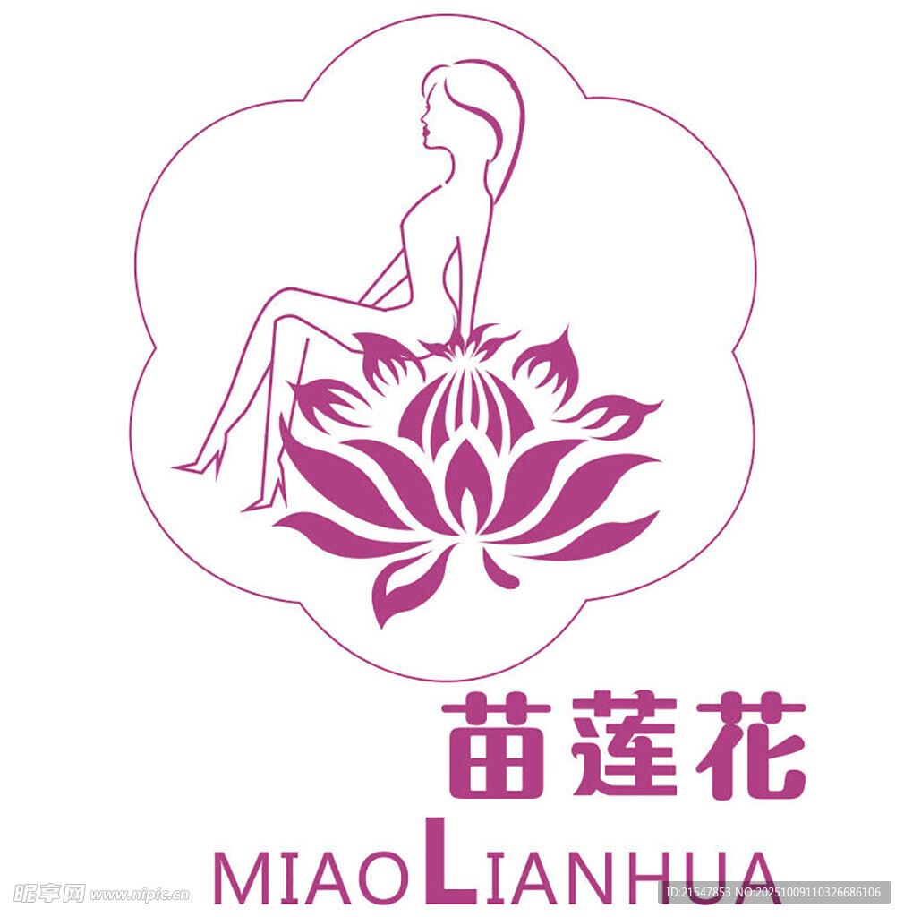 苗莲花logo