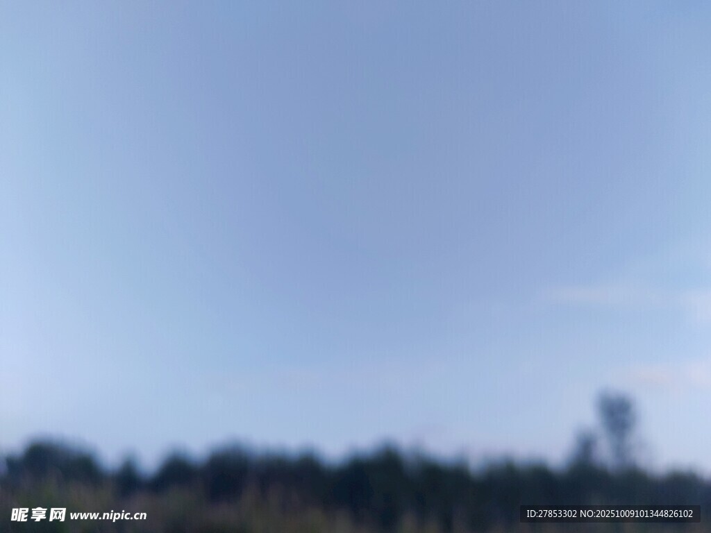 蓝天绿树间的高塔景观