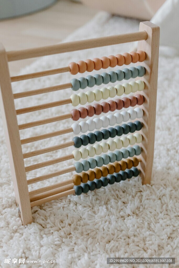 木质儿童算盘玩具展示