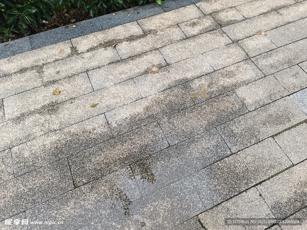地面污渍痕迹特写