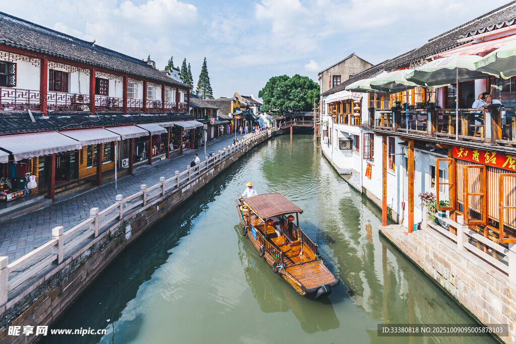 江南水乡古运河风景