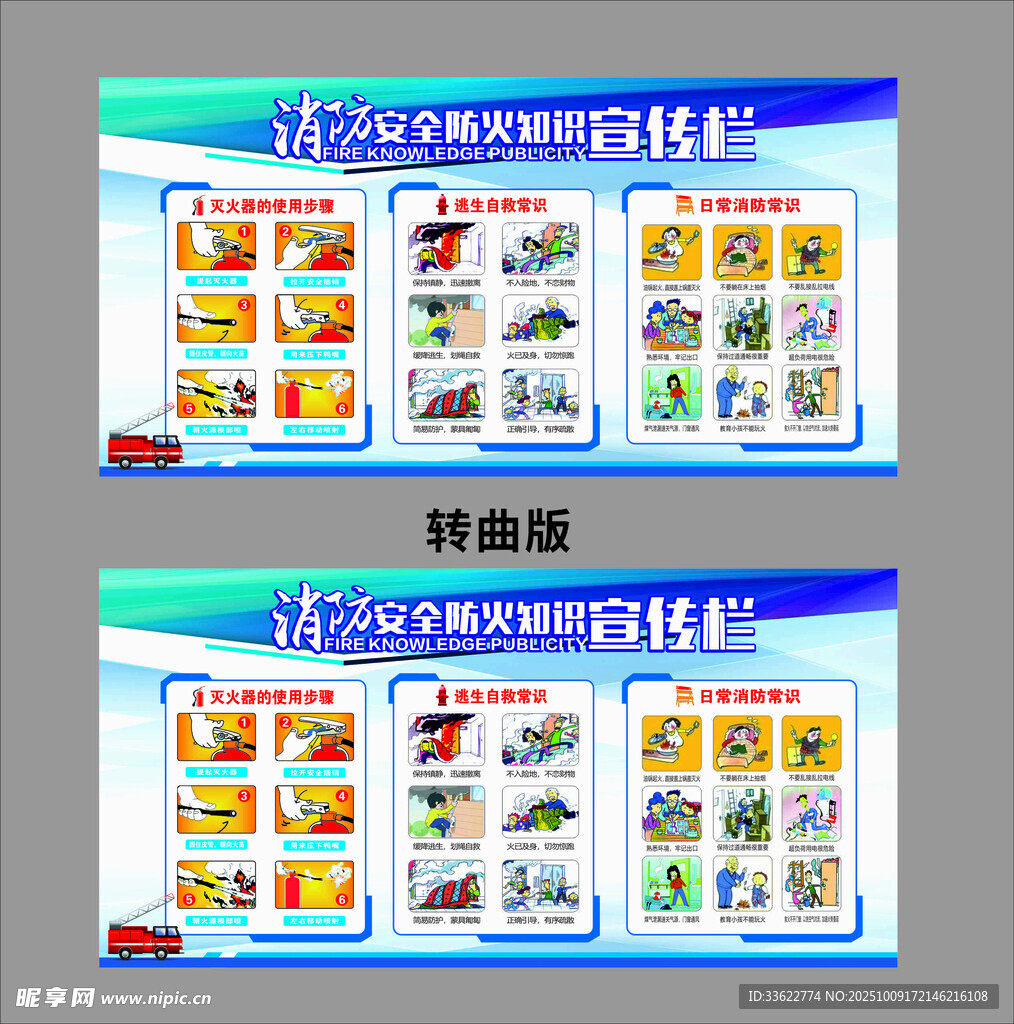 消防安全知识展板