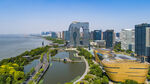 城市河畔现代化景观风貌