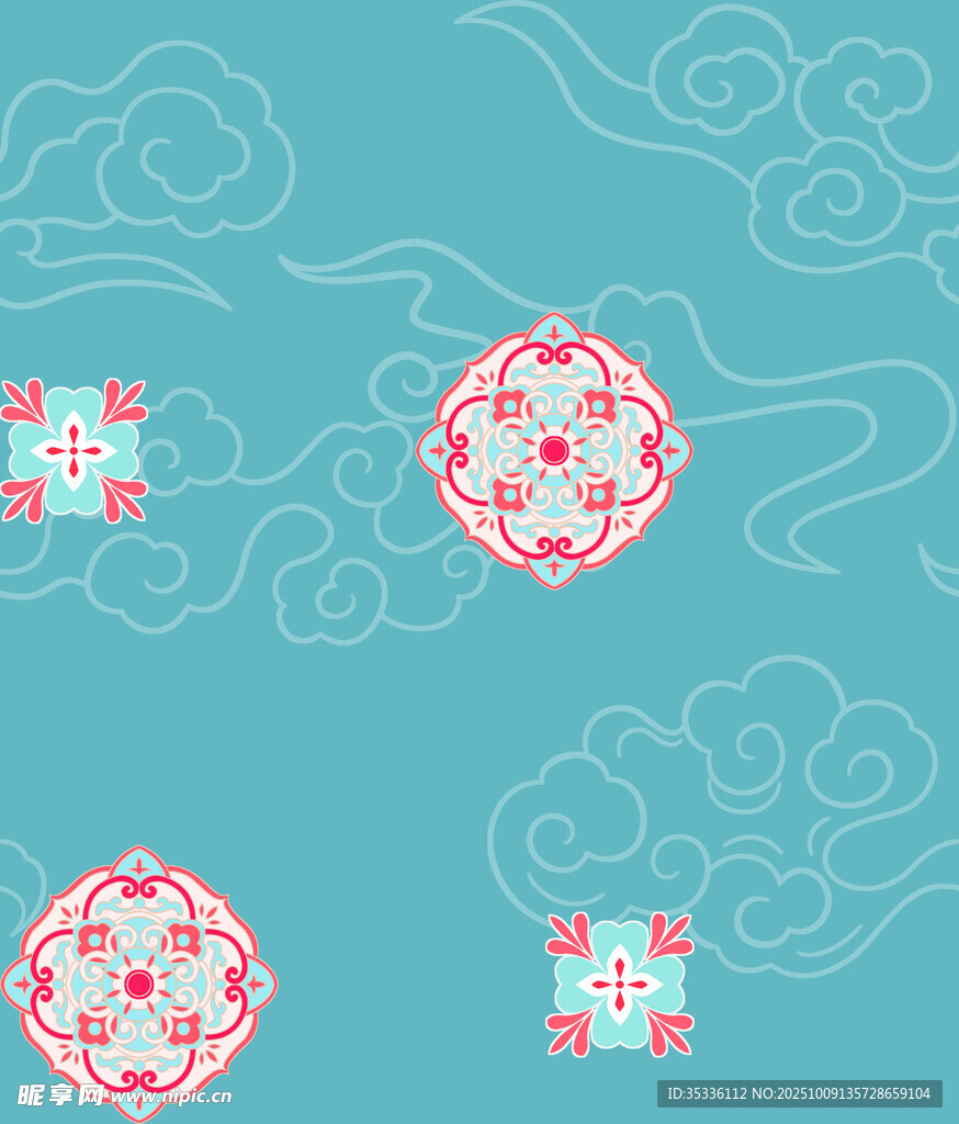 中式传统花纹背景图案