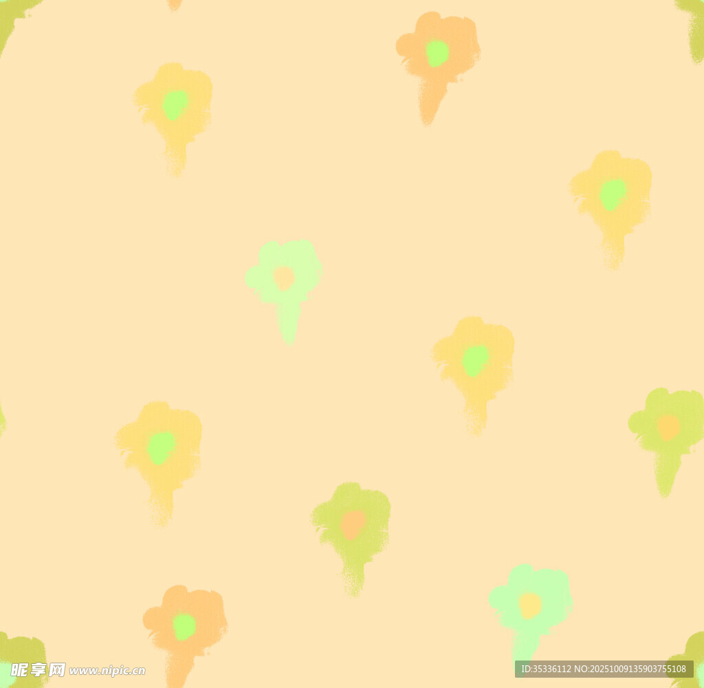 冰淇淋图案的清新背景图