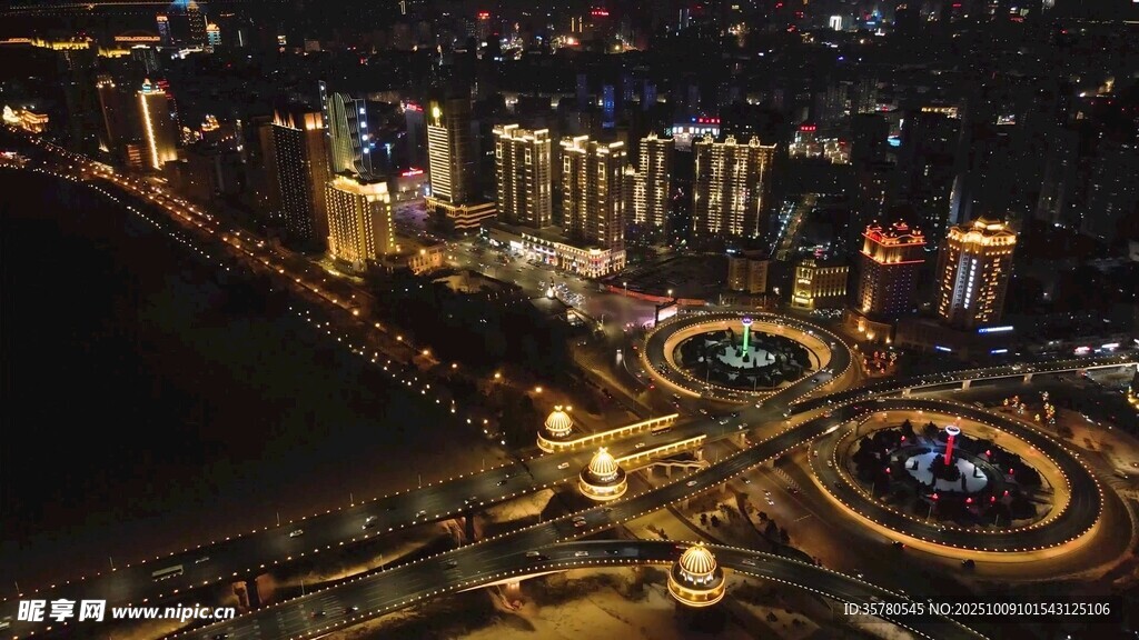 城市夜景素材