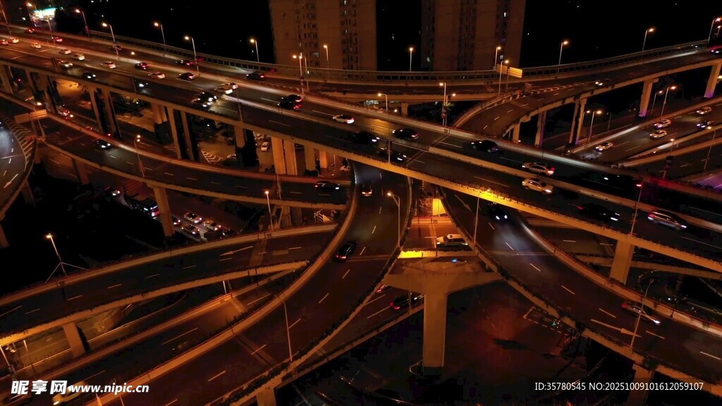 城市立交桥夜景