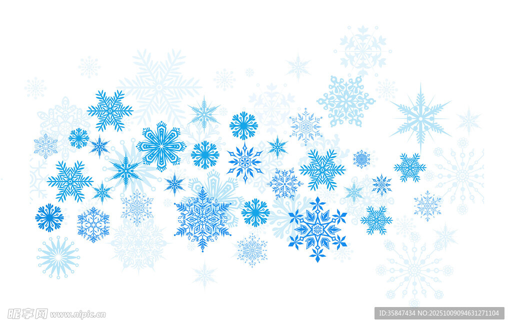 蓝色雪花 