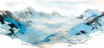 壮丽雪山冰川景观