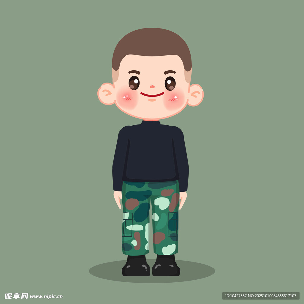 可爱男孩卡通形象