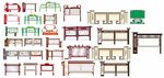 多样中式宣传栏雕塑组合展示