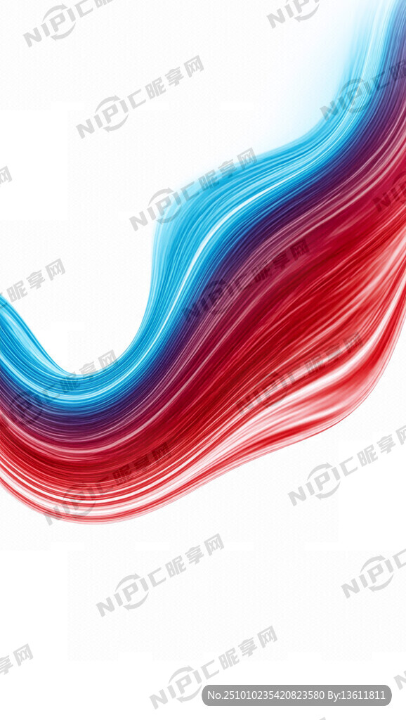 白色底红