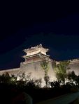夜晚古城墙建筑景观