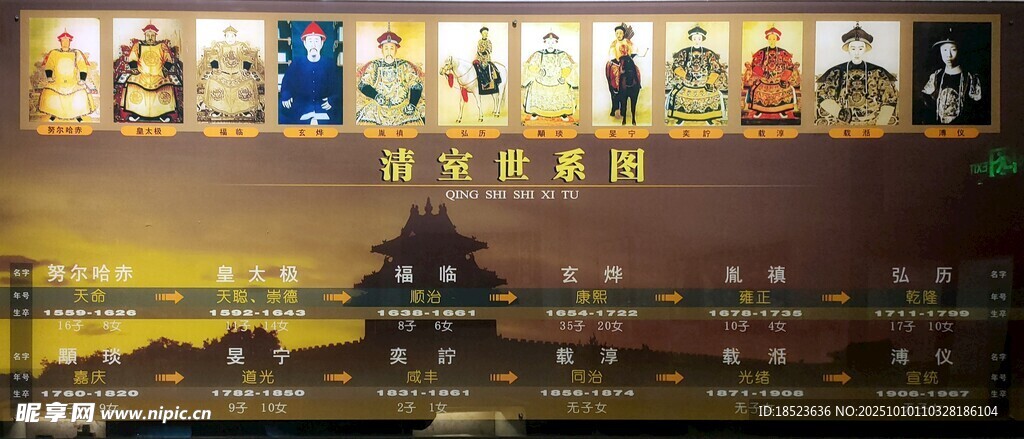 清代世系图