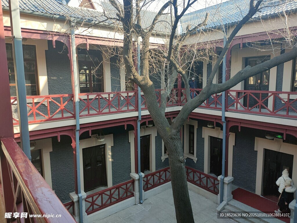 伪满皇宫中式传统庭院建筑景观