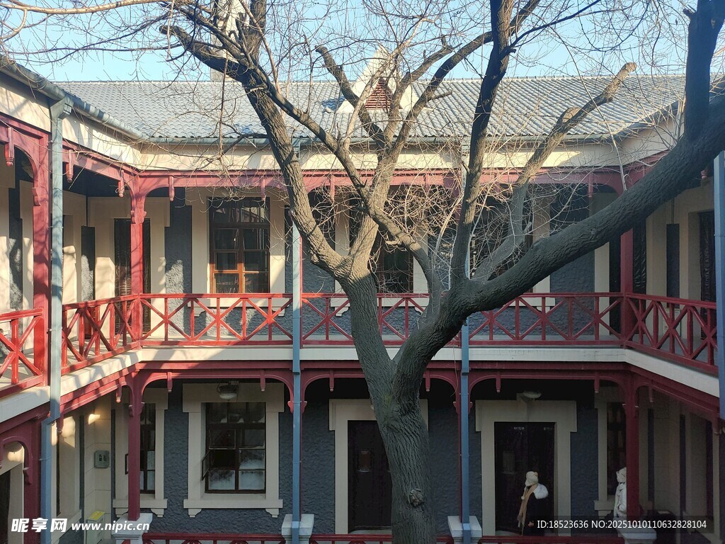 伪满皇宫中式传统庭院建筑景观