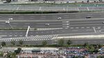 俯瞰城市高速公路场景