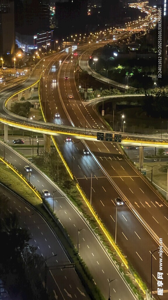 城市立交桥夜景
