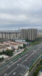 城市公路与建筑群景观