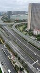 城市高架桥俯瞰景象