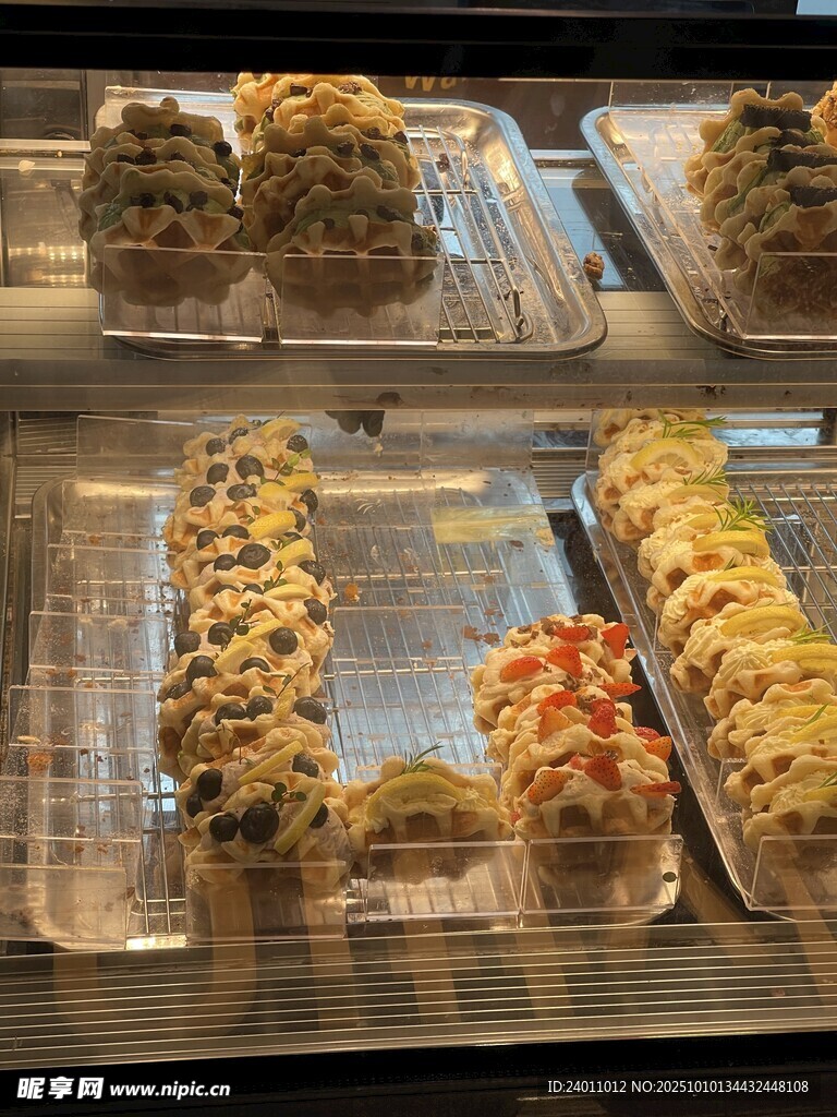 美味多样的烘焙糕点展示