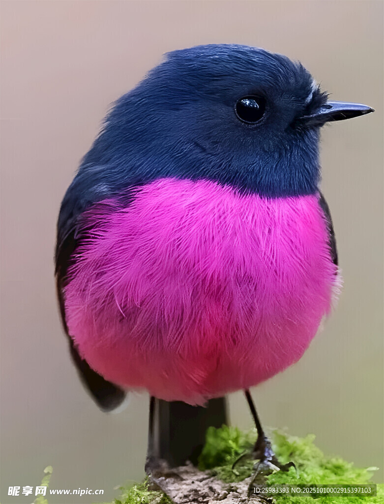 粉红鸲鹟