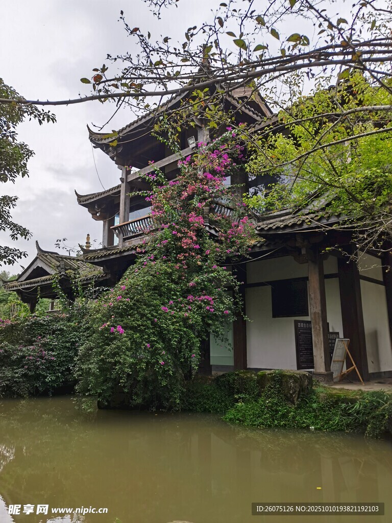 江南水乡中式古建筑景观