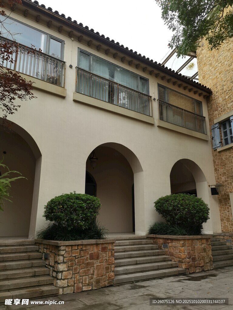 欧式风格庭院建筑景观